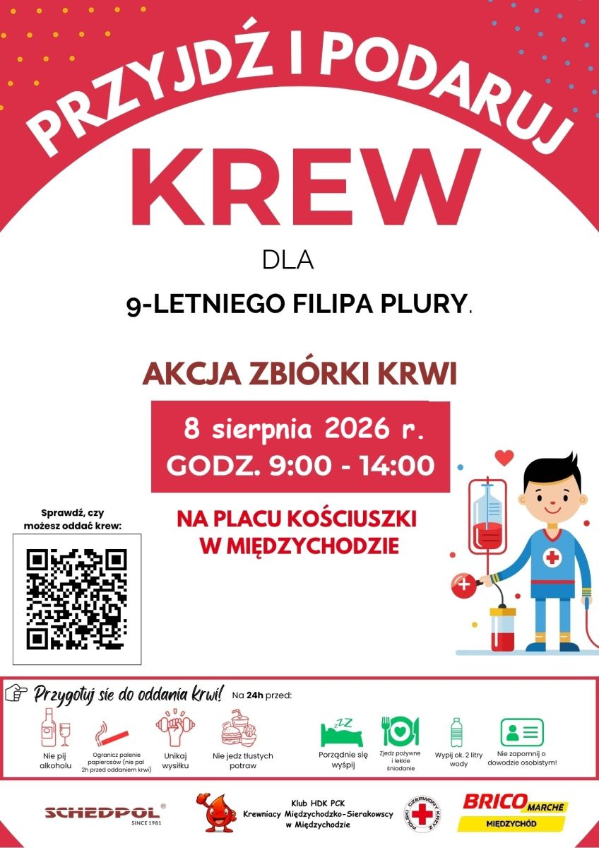 Zdjęcie: Zbiórka krwi 8 sierpnia