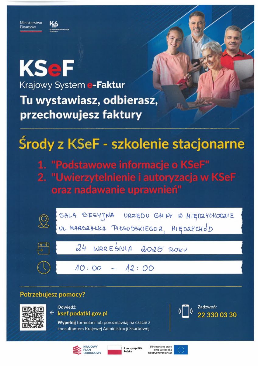 Zdjęcie: KSeF - szkolenie stacjonarne