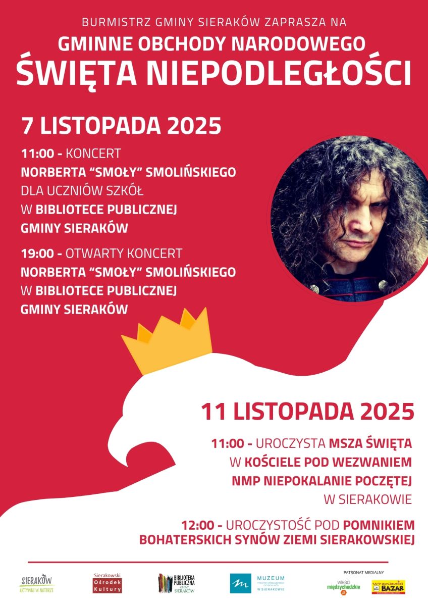 Zdjęcie: Gminne obchody Narodowego Święta Niepodległości w Sierakowie