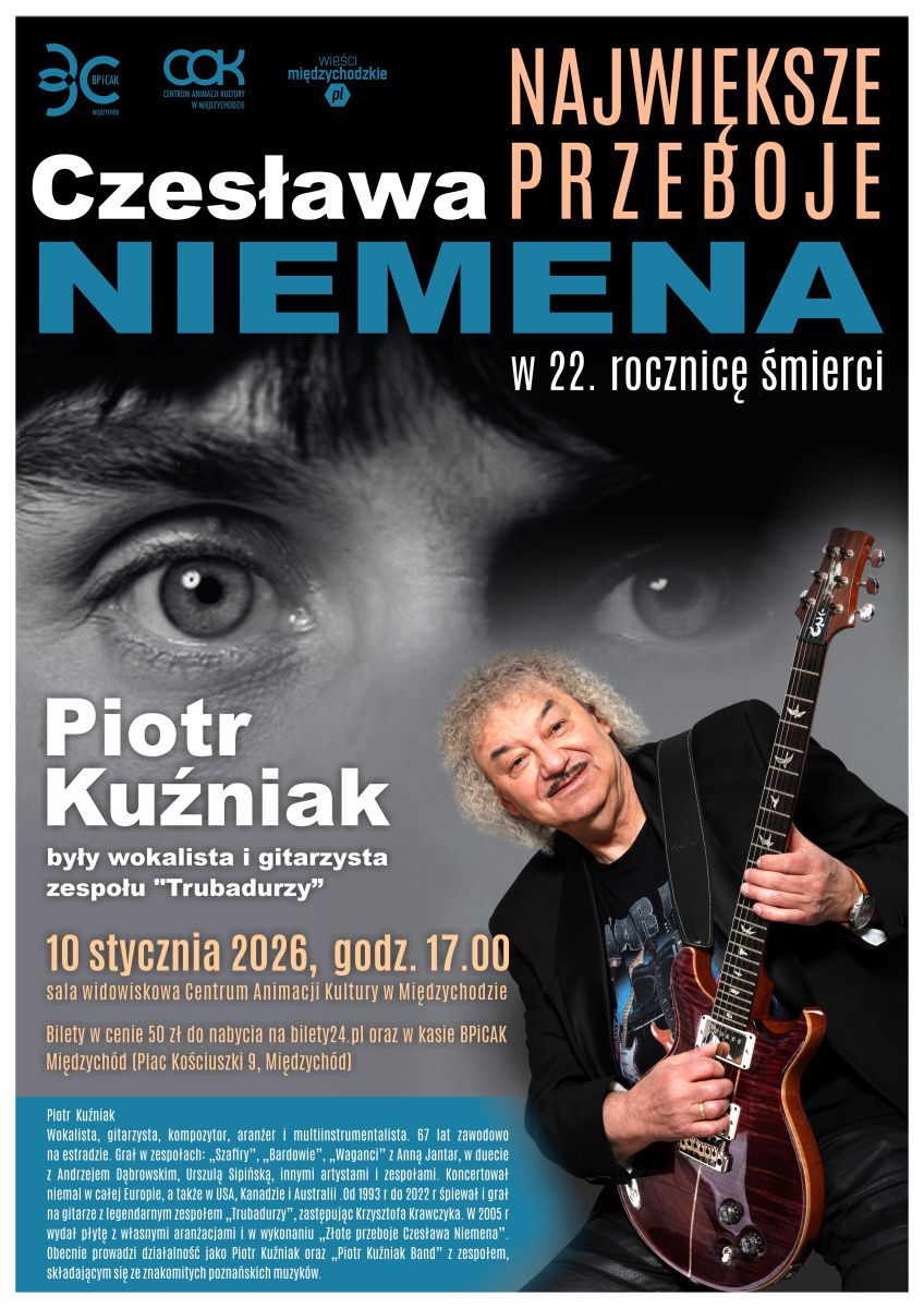 Zdjęcie: Koncert Piotra Kuźniaka w 22. rocznicę śmierci Czesława Niemena
