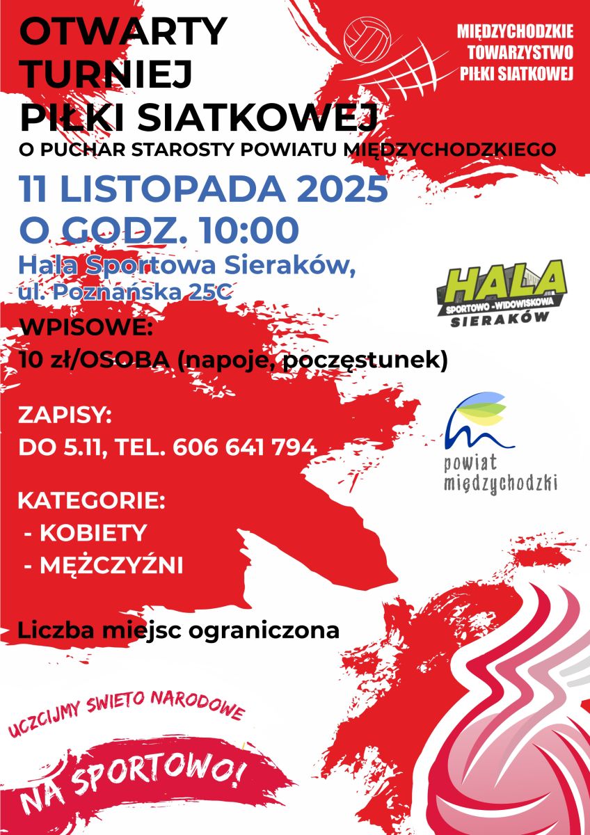 Zdjęcie: Otwarty Turniej Piłki Siatkowej o Puchar Starosty Międzychodzkiego