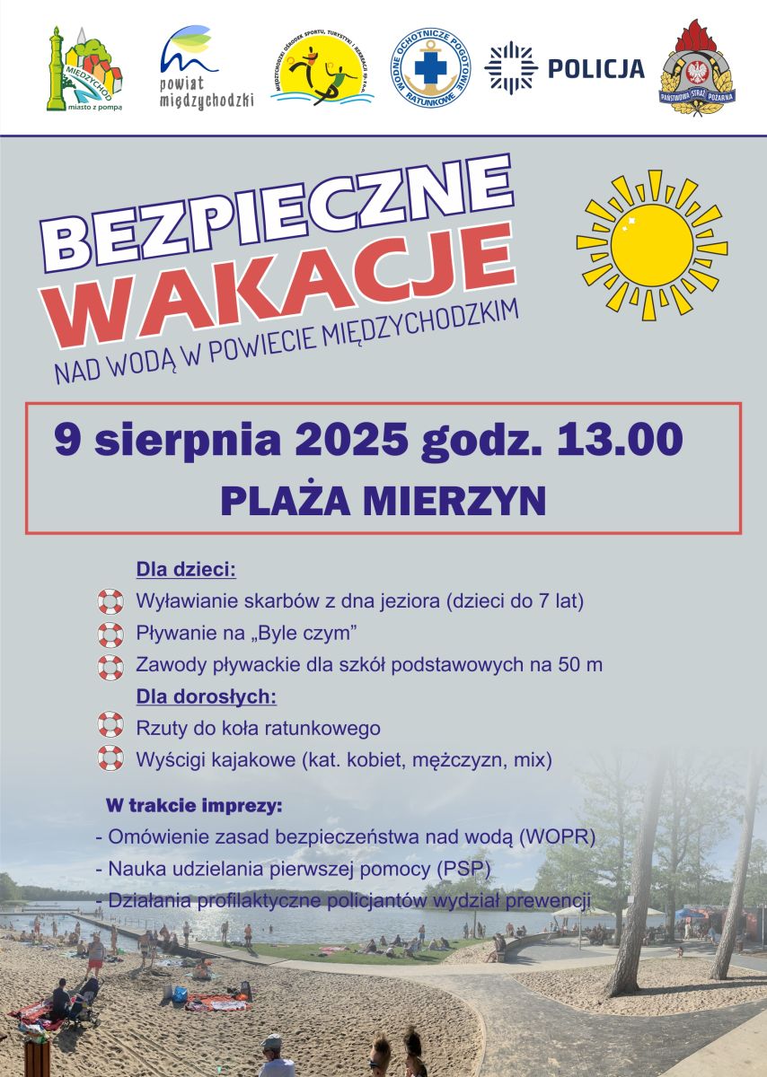 Zdjęcie: Bezpieczne Wakacje nad wodą w Powiecie Międzychodzkim