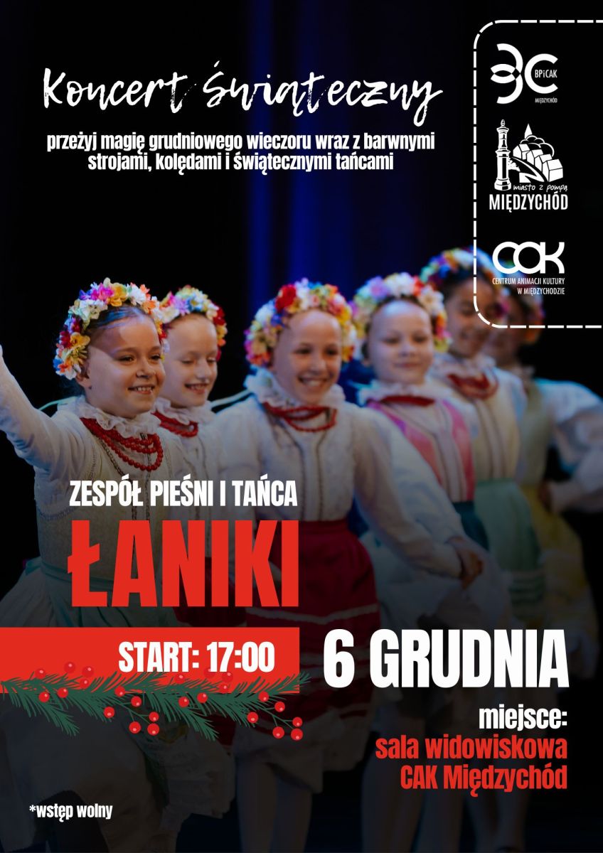 Zdjęcie: Świąteczny koncert Zespołu Pieśni i Tańca „Łaniki” w Międzychodzie