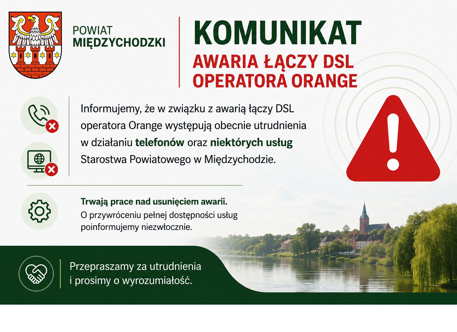 Zdjęcie: Awaria łączy DSL